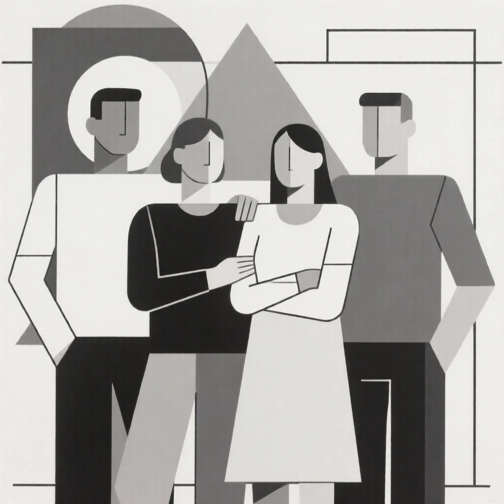 four person posing.