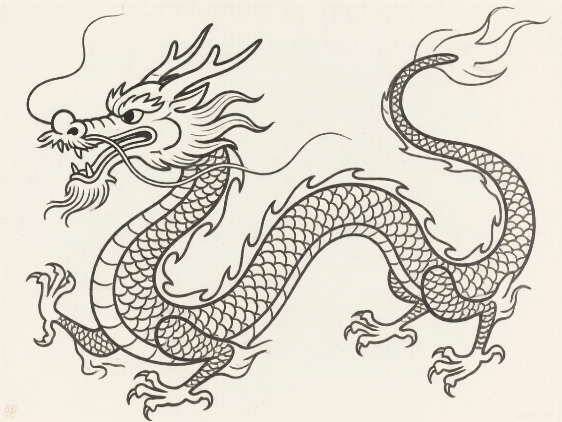A Chinese dragon