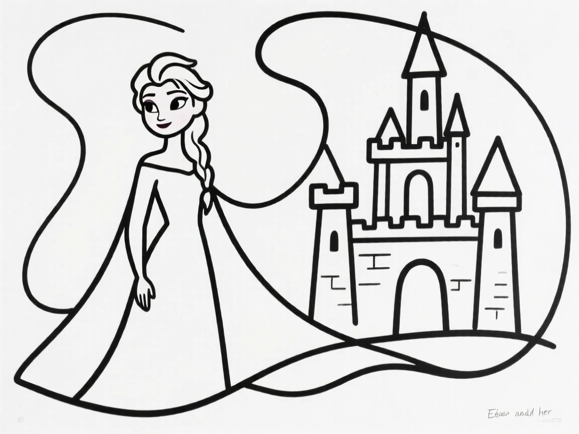 Elsa and her castle