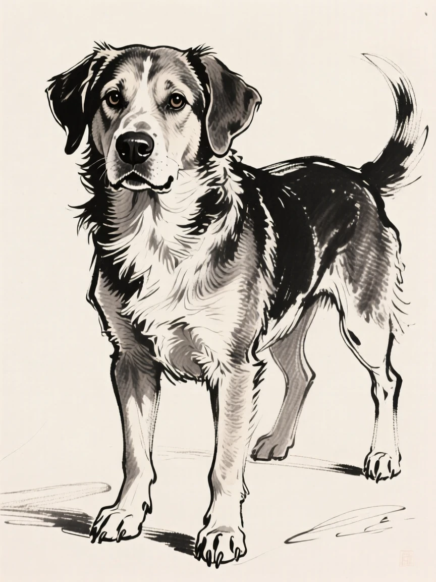 A dog.