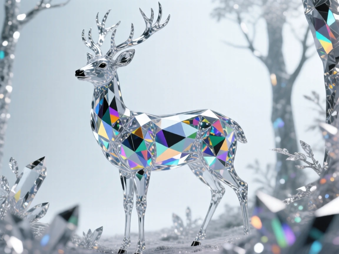 a deer in a forest