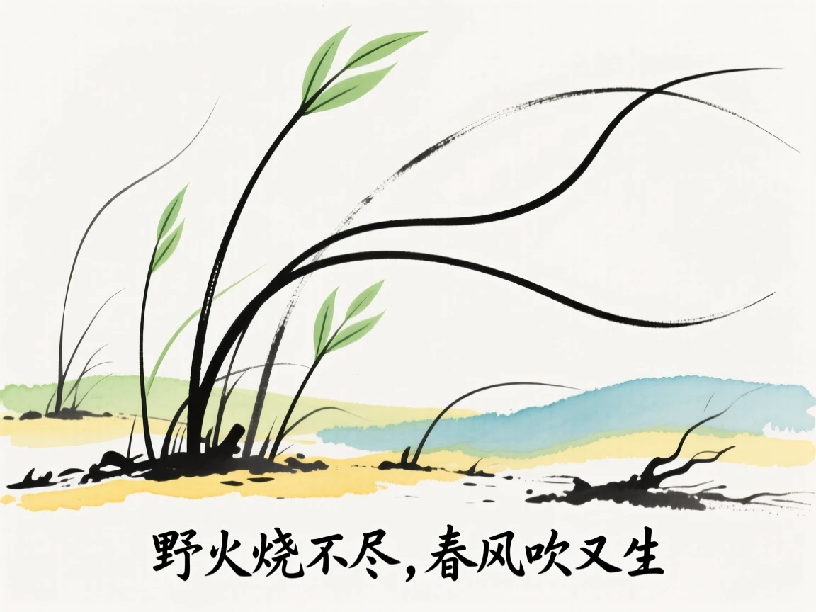 野火烧不尽，春风吹又生