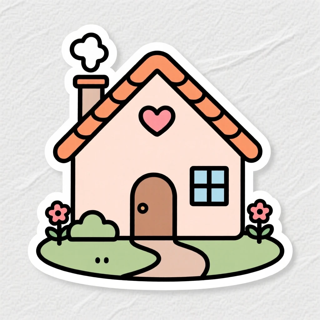 A cute little house.