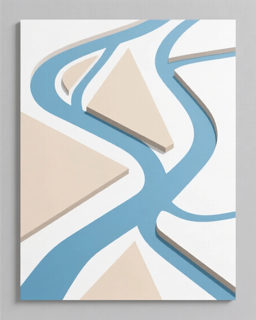 A river delta seen from above with braided channels