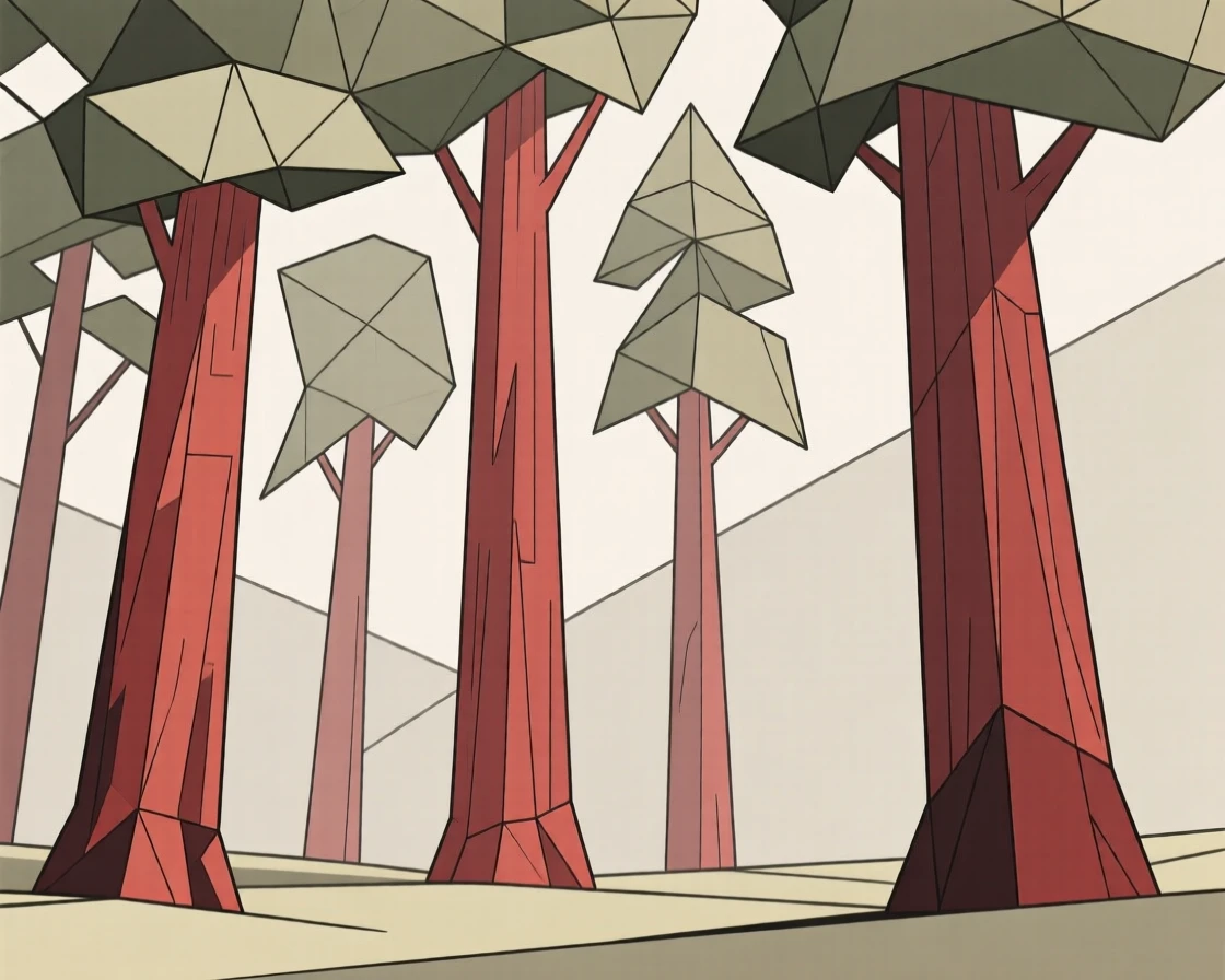 A redwood forest with towering ancient trees