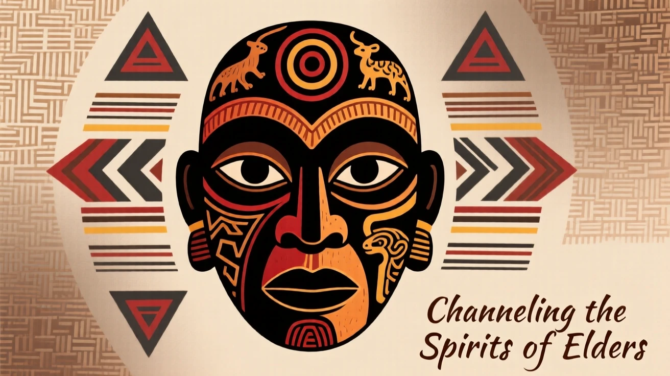 An ancestral mask believed to channel the spirits of elders.