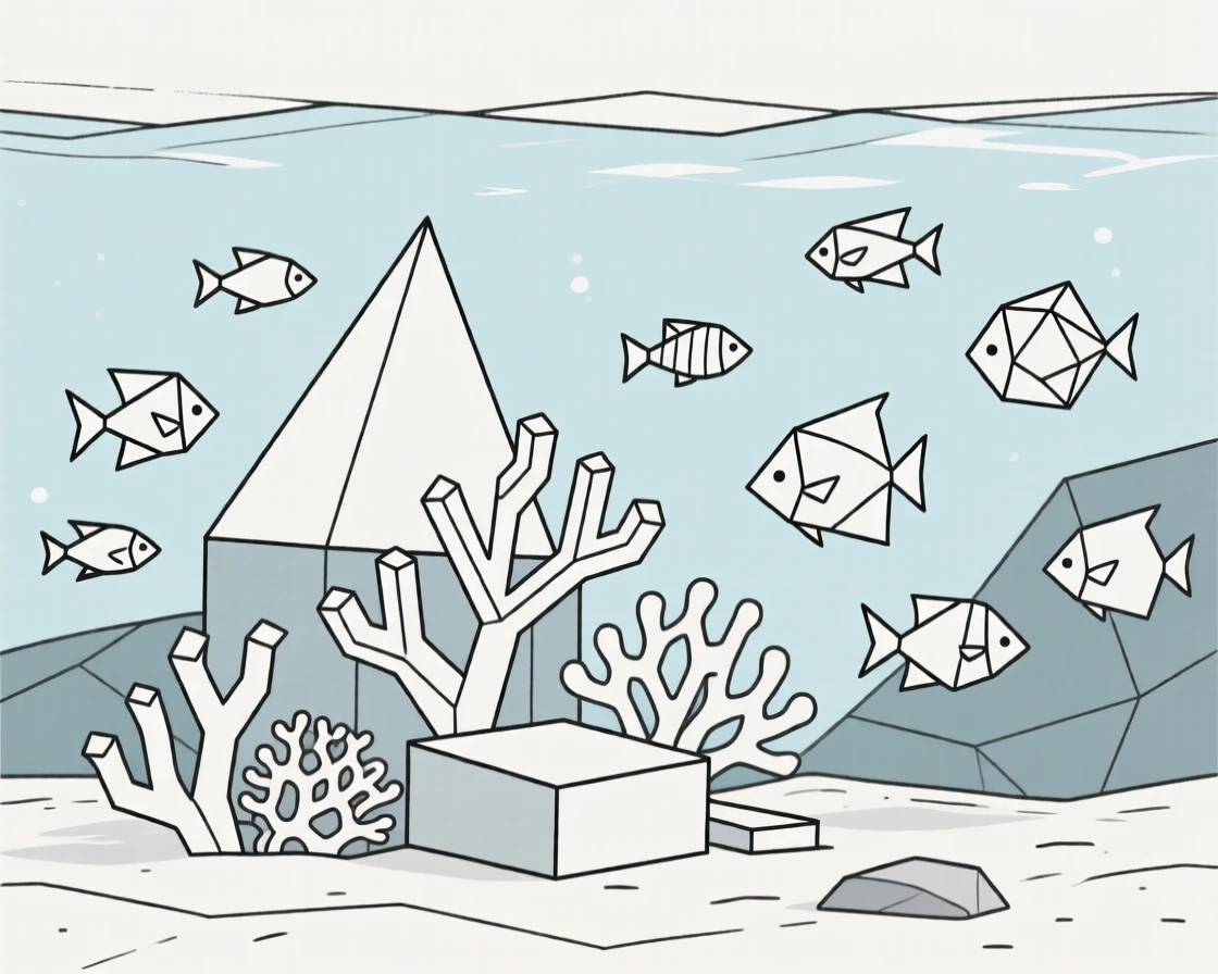 A coral reef teeming with colorful fish