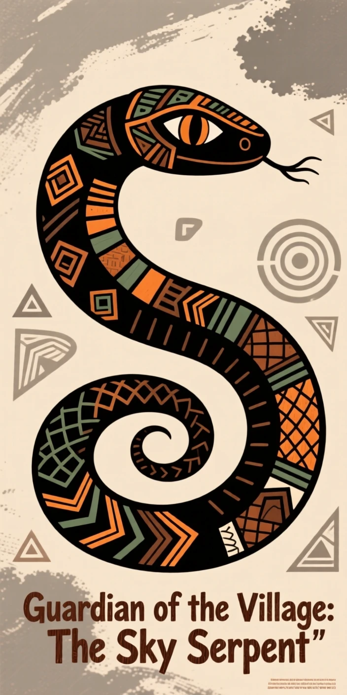 A legendary sky serpent believed to protect the village from harm.