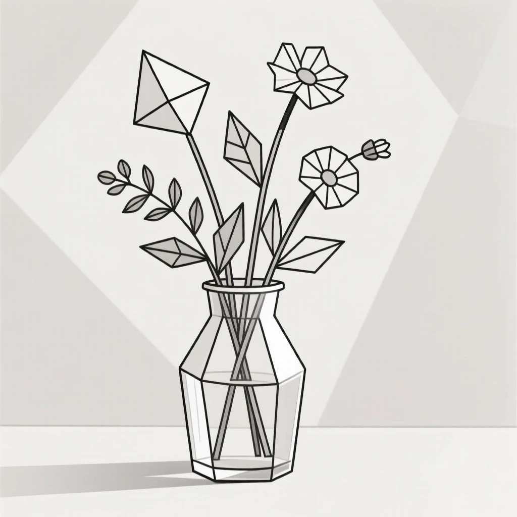 A still life of wildflowers in a glass vase