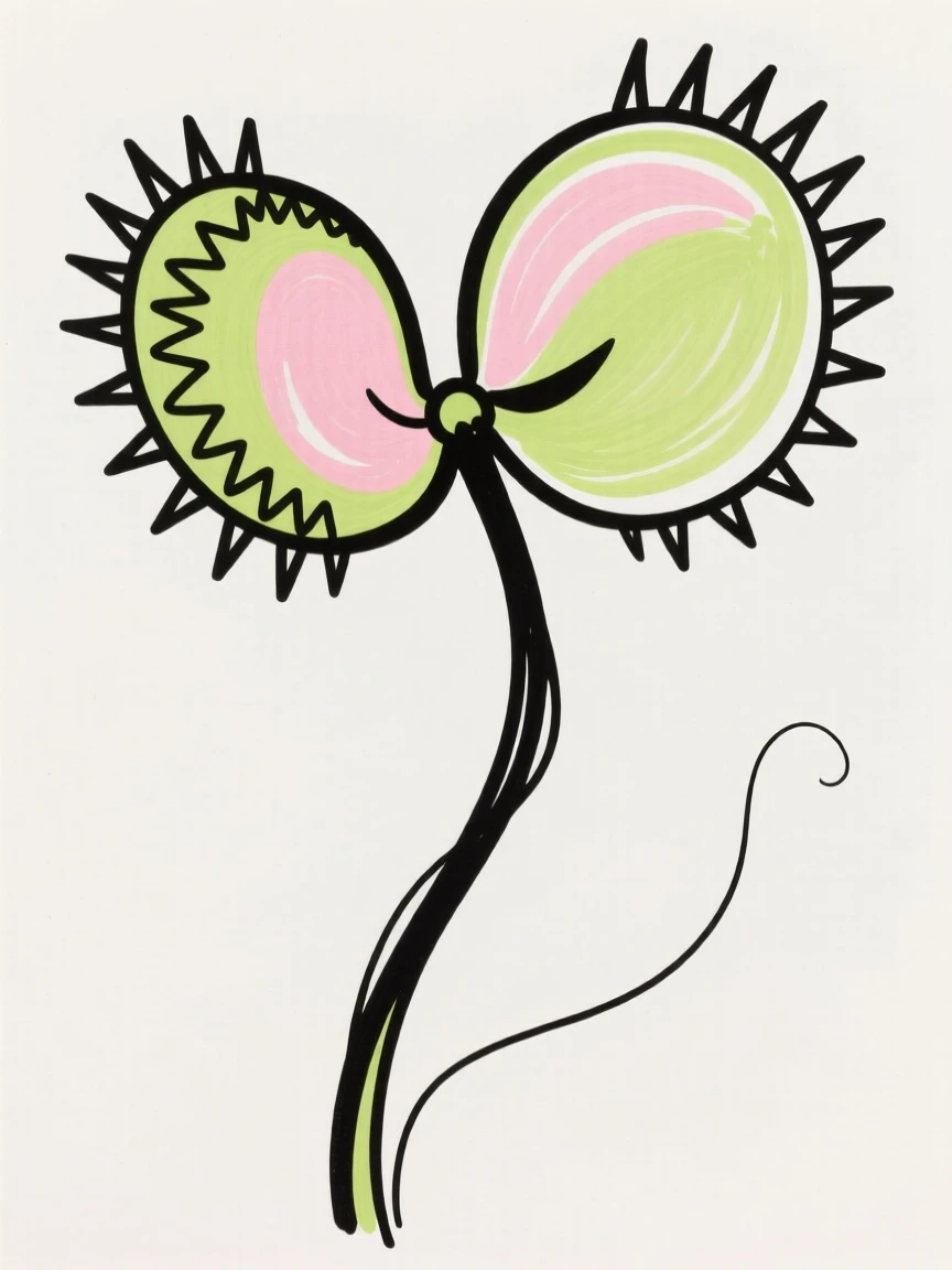 A carnivorous Venus flytrap