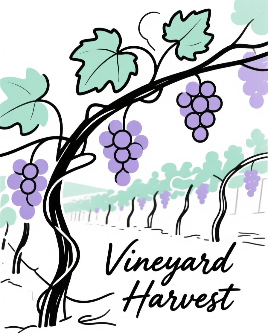 A vineyard heavy with grapes