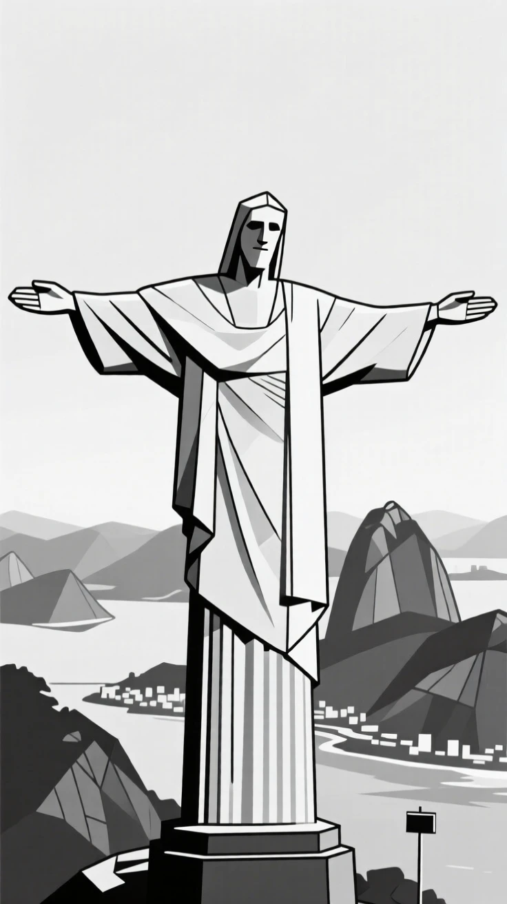 The Christ the Redeemer statue overlooking Rio de Janeiro
