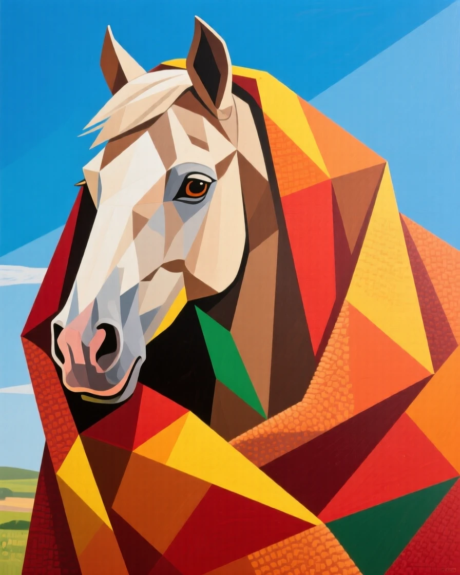 A charming close-up of a gentle old horse peeking out from beneath a cozy blanket on a bright afternoon.