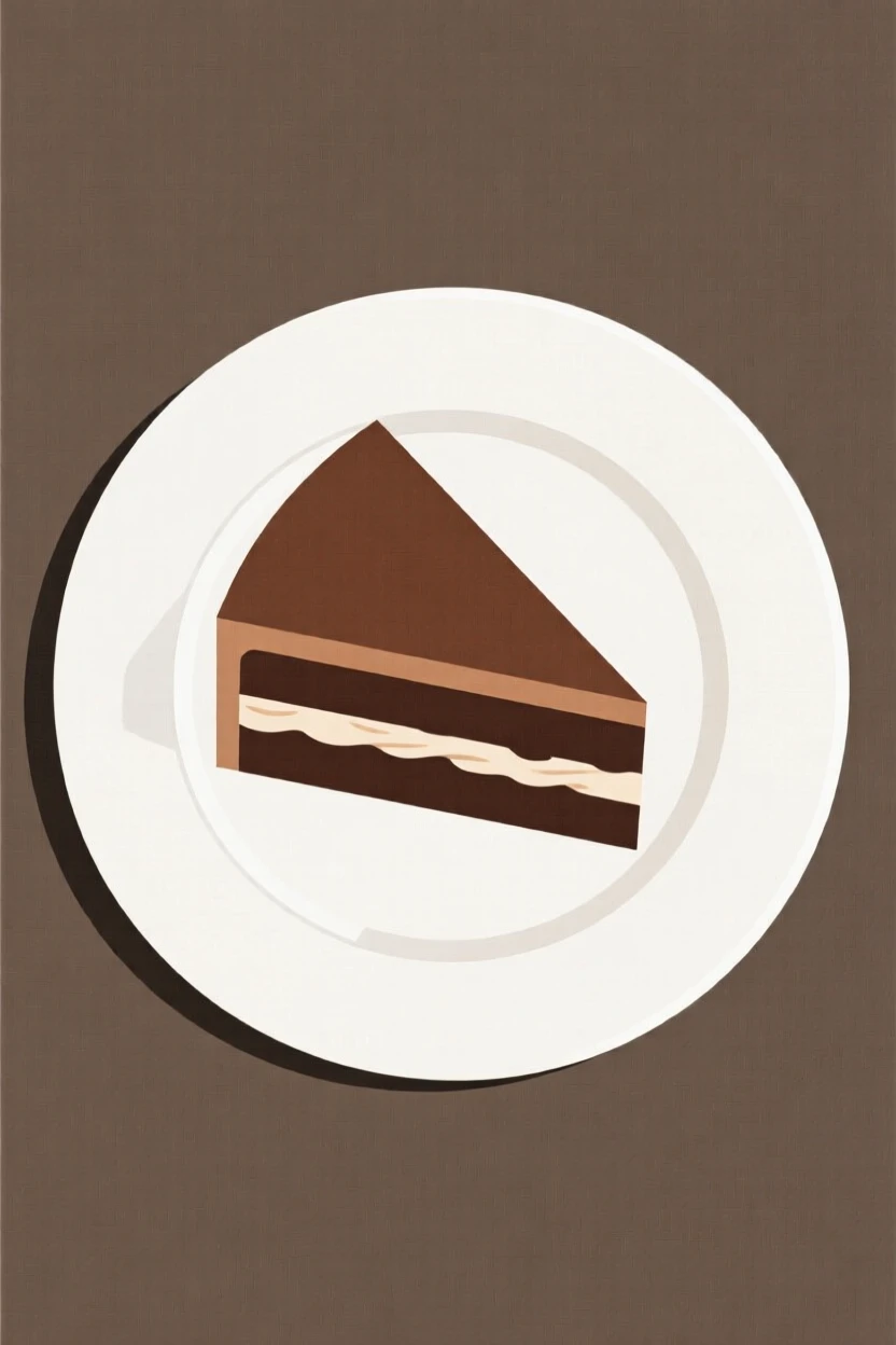 A slice of chocolate cake on a plate