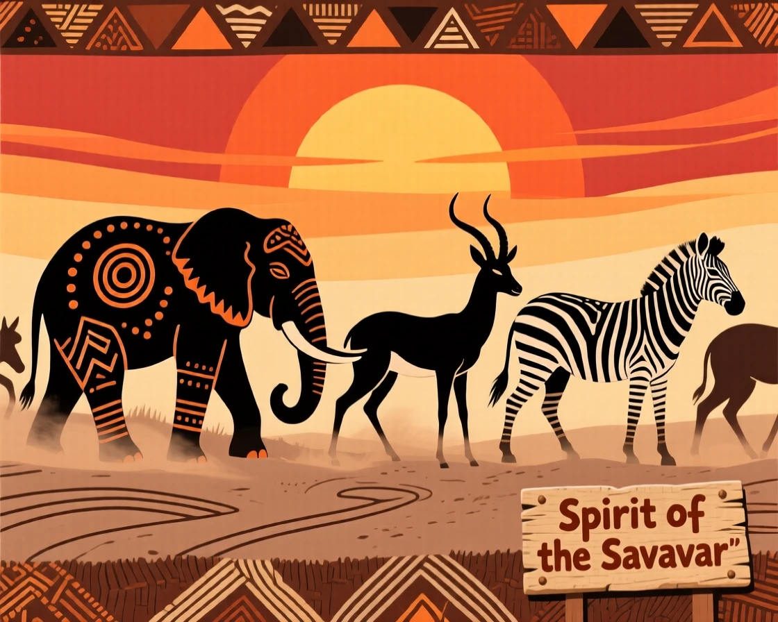 A herd of animals silhouetted against a blazing sunrise.