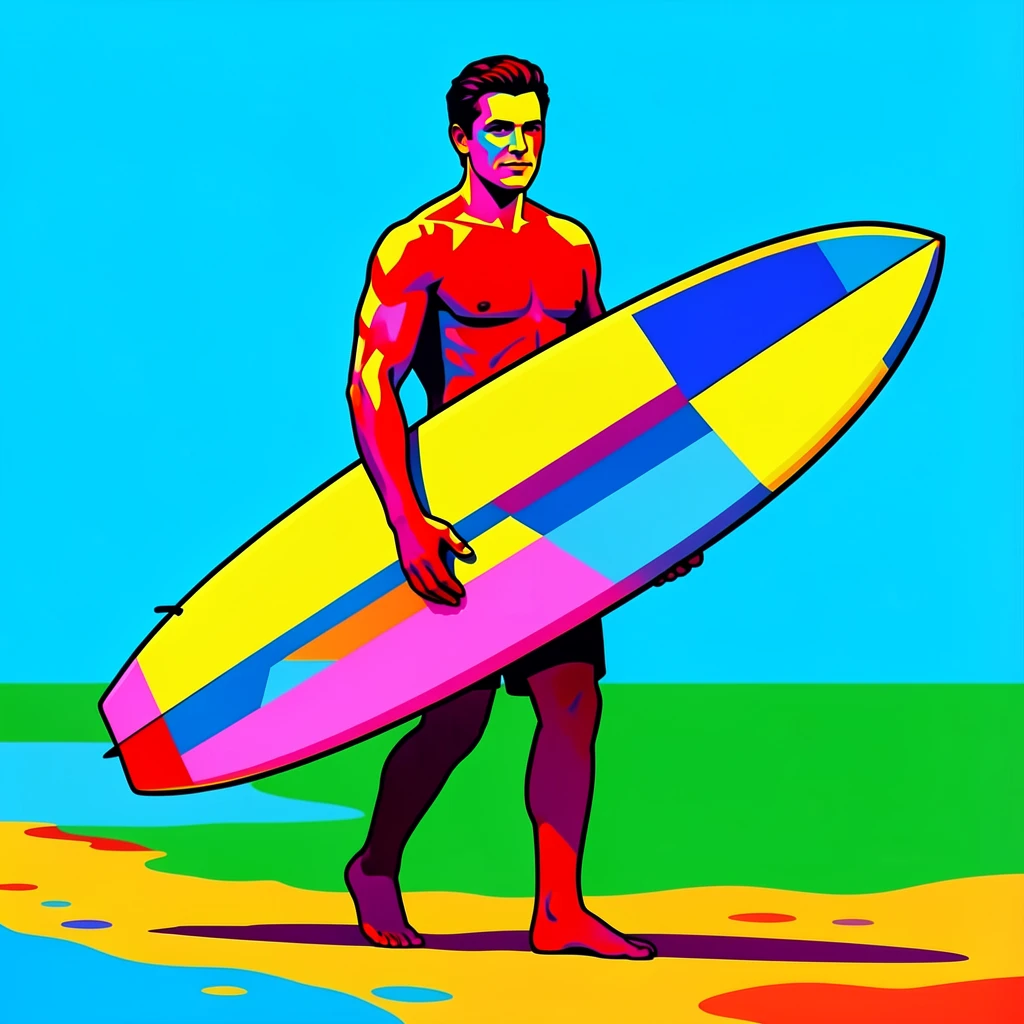 Man carrying a surfboard down to the beach