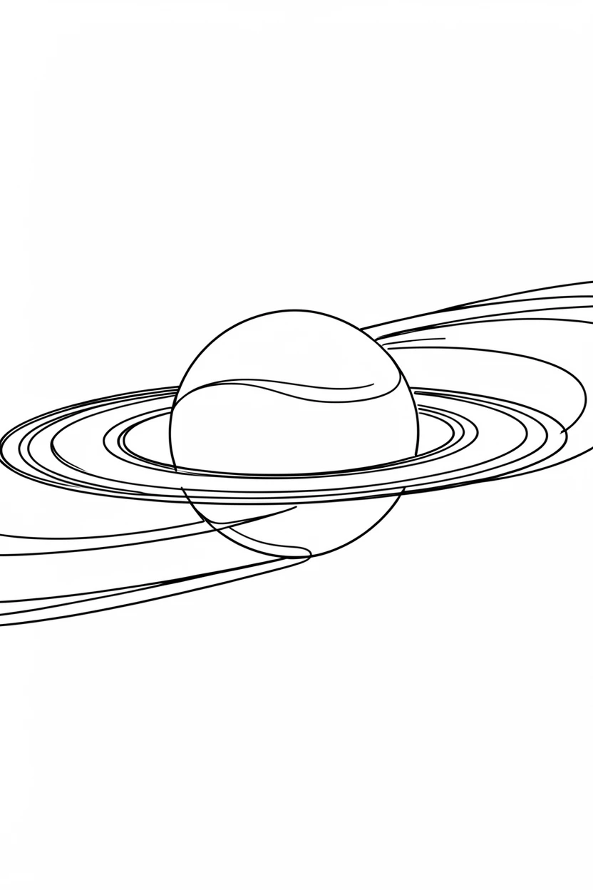 A view of the rings of Saturn stretching across an entire horizon