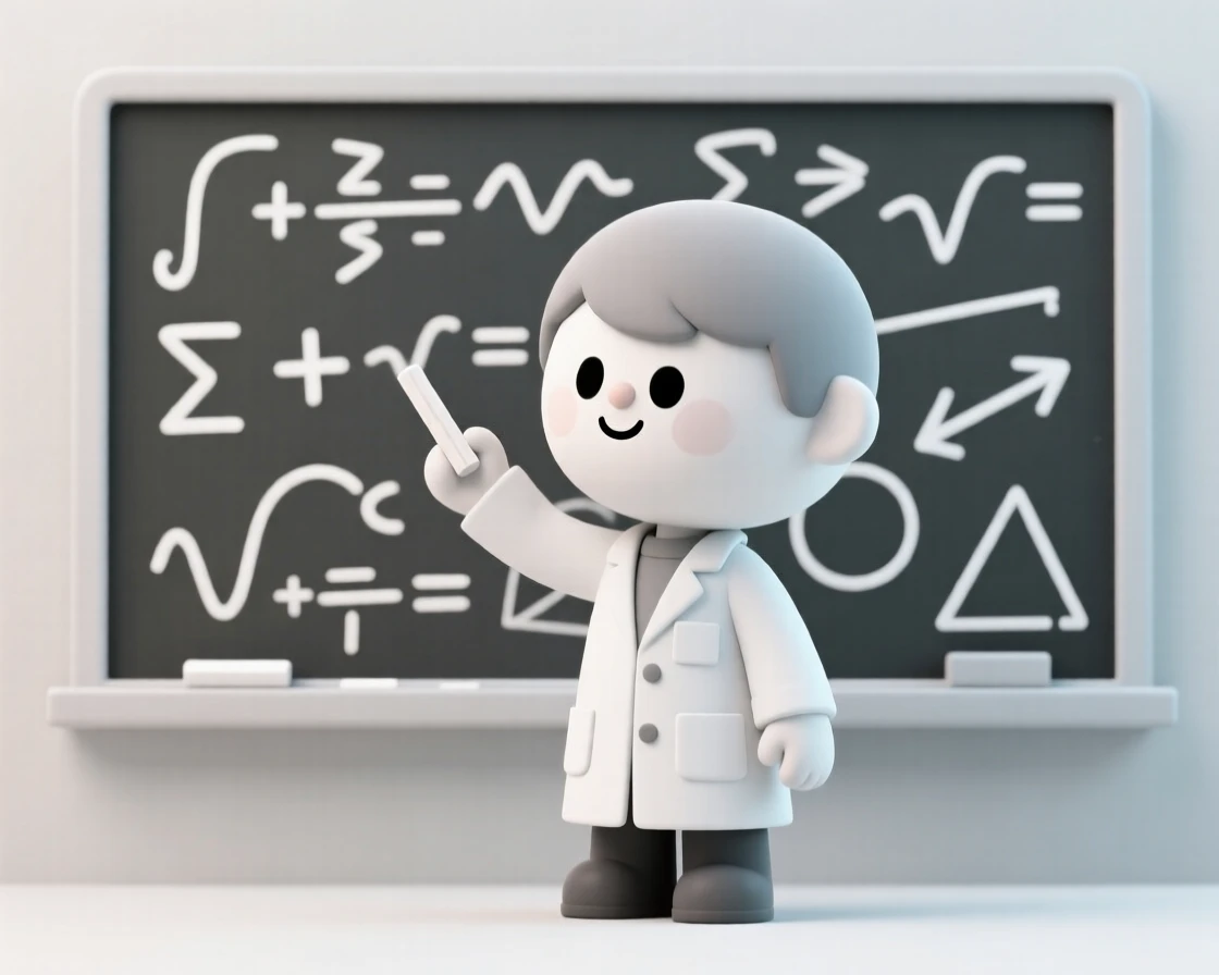 A brilliant scientist sketches complex equations on a chalkboard covered edge to edge with formulas and diagrams.