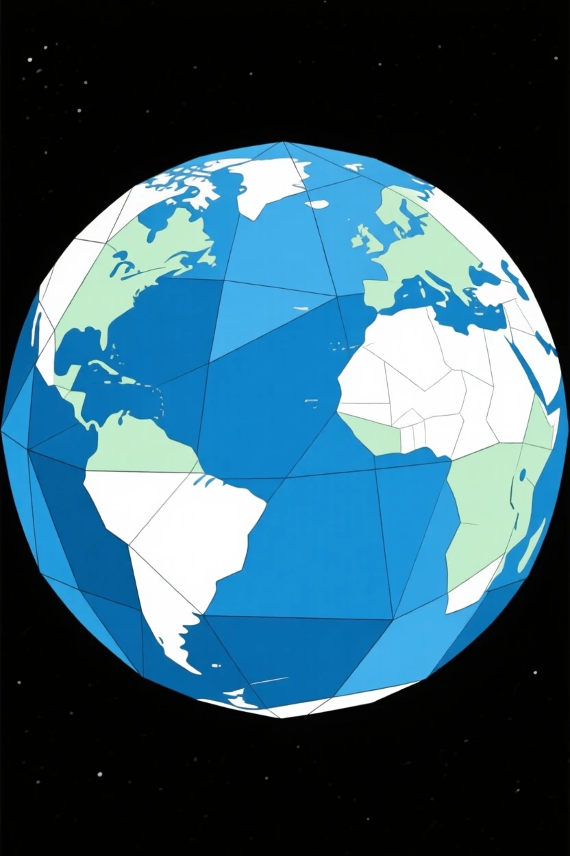 A view of Earth as a blue marble from space
