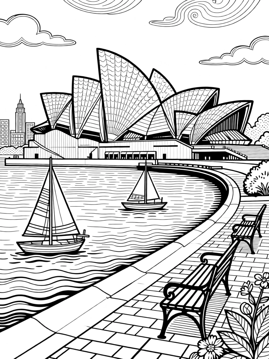 The Sydney Opera House sails catching evening light over the harbor.