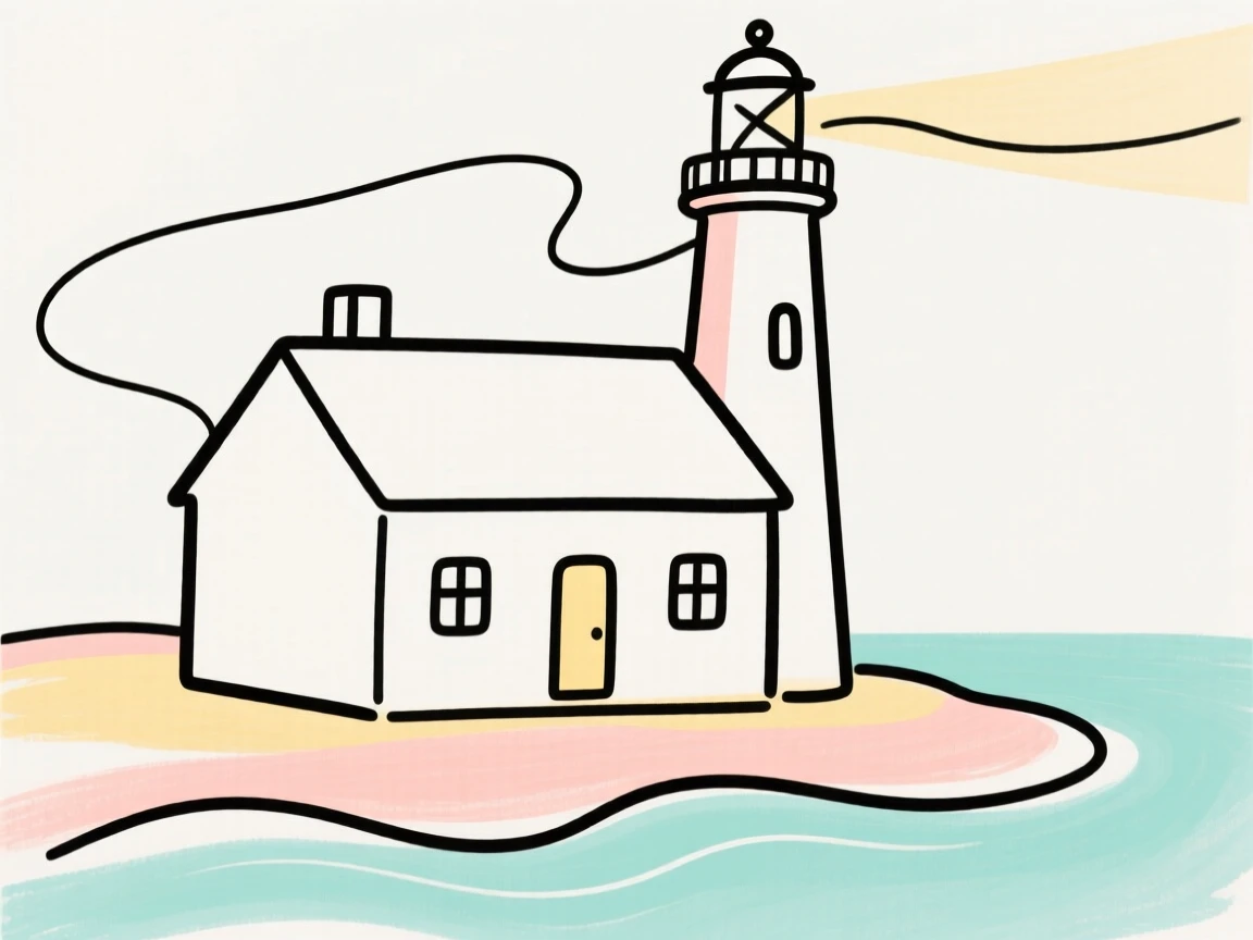 A lighthouse keeper's cottage