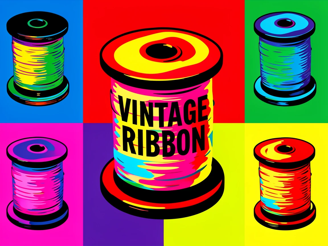 Vintage typewriter ribbon spool
