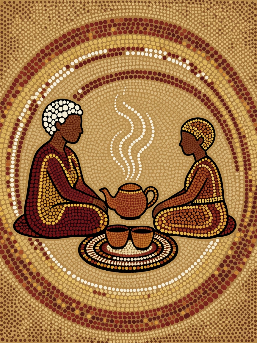 A tea ceremony shared between generations