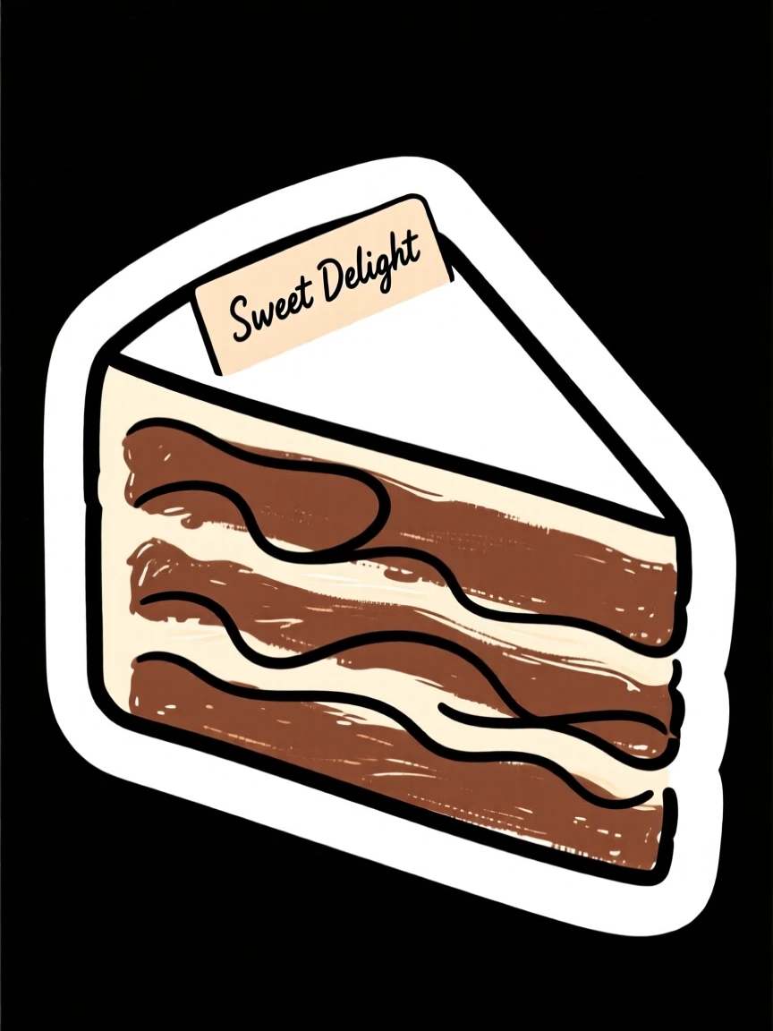 A slice of chocolate layer cake