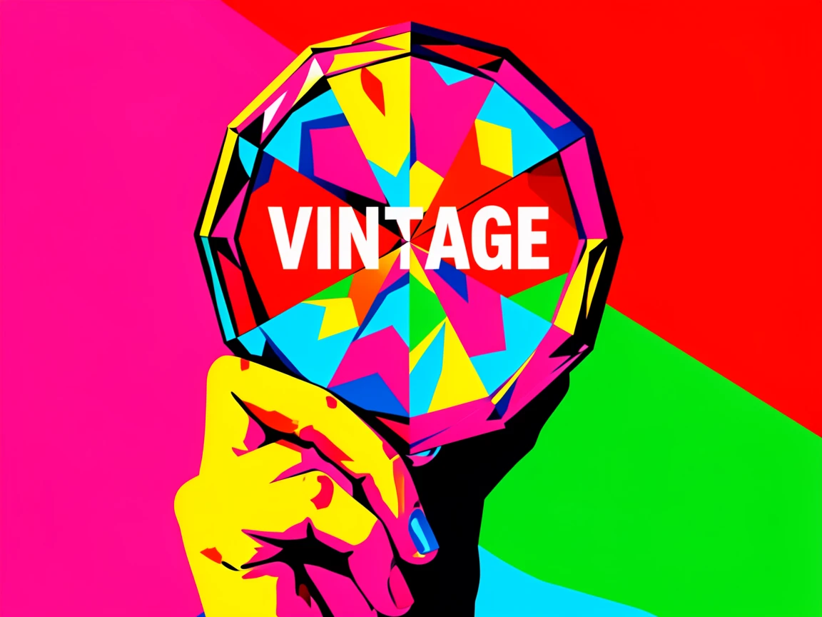 Vintage kaleidoscope held up to the light