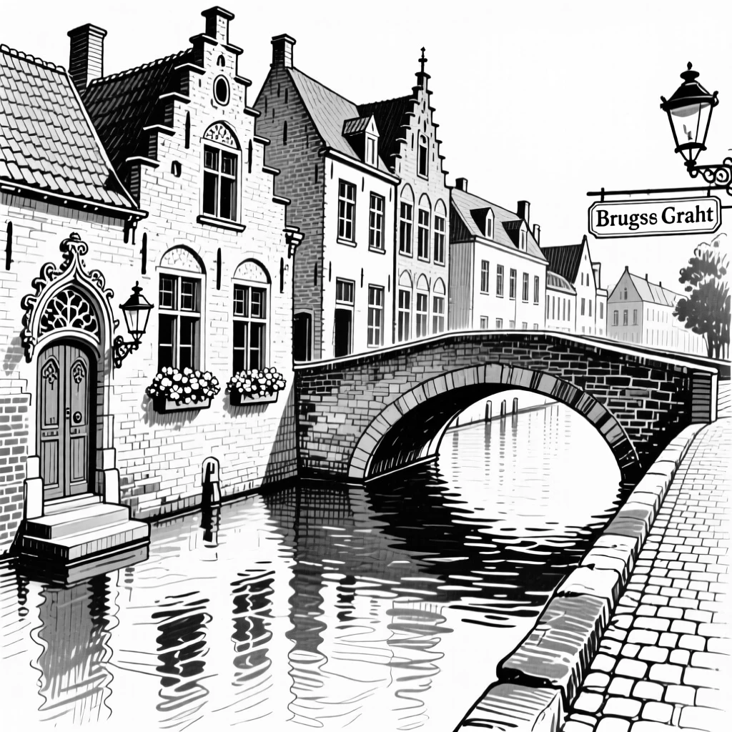 The historic canals of Bruges lined with medieval buildings and quiet bridges.