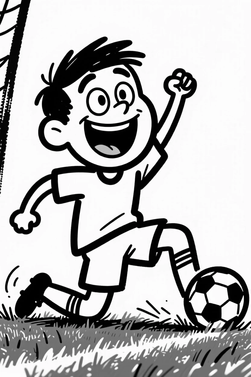 A soccer player celebrating a goal with an iconic knee-slide across the grass.