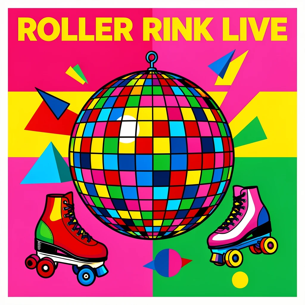 Retro roller rink disco ball