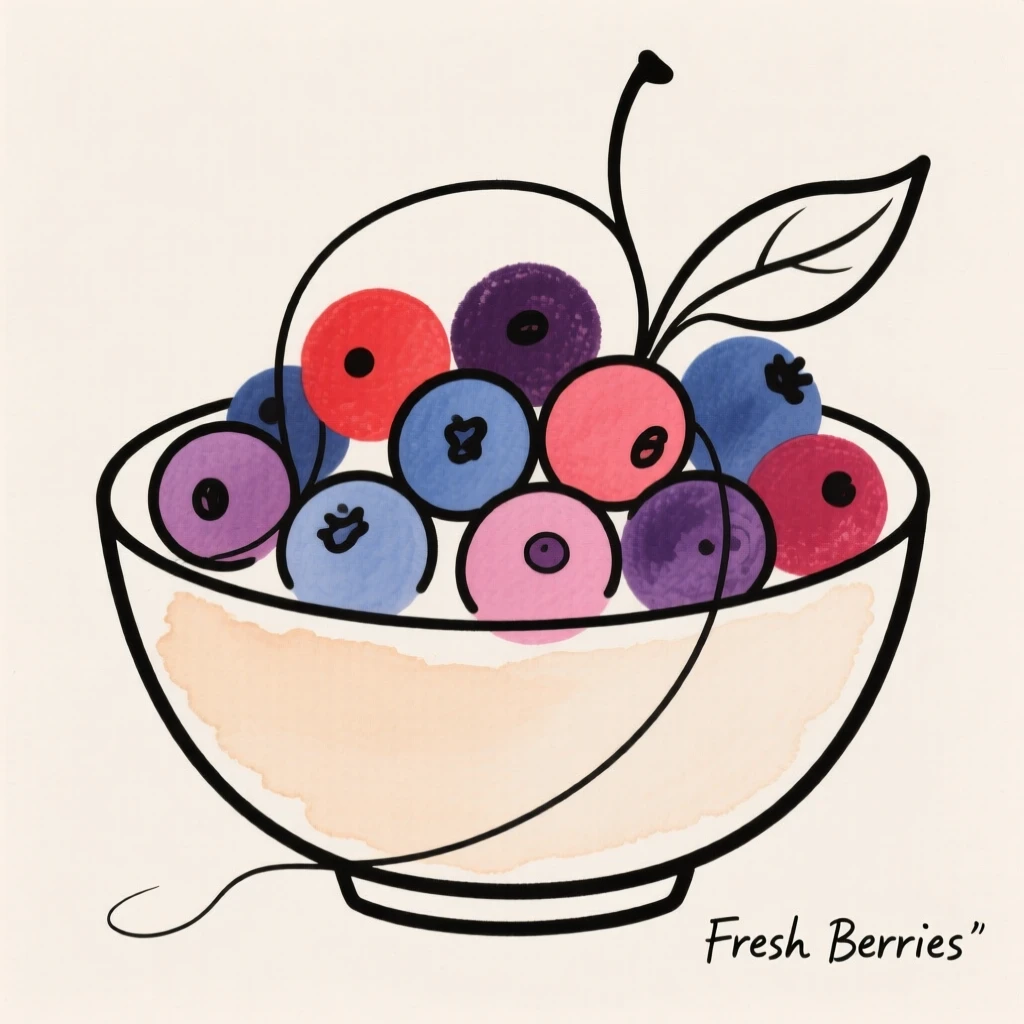 A bowl of mixed berries
