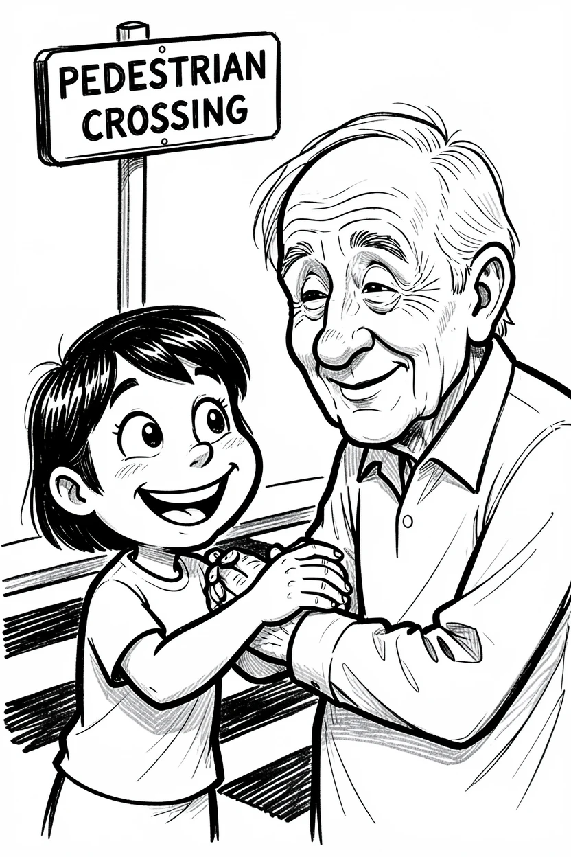 [Inspirational & Emotional Scenes] Touching, uplifting scene of a child reaching out to help an elderly person cross the street, evoking deep emotion