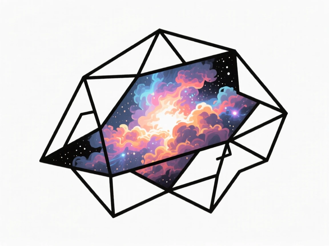A nebula glowing with vibrant cosmic clouds