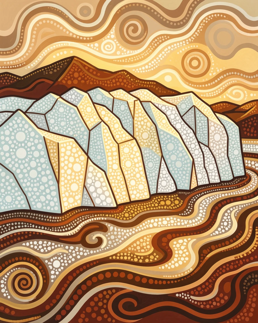 A calving glacier bathed in golden afternoon light