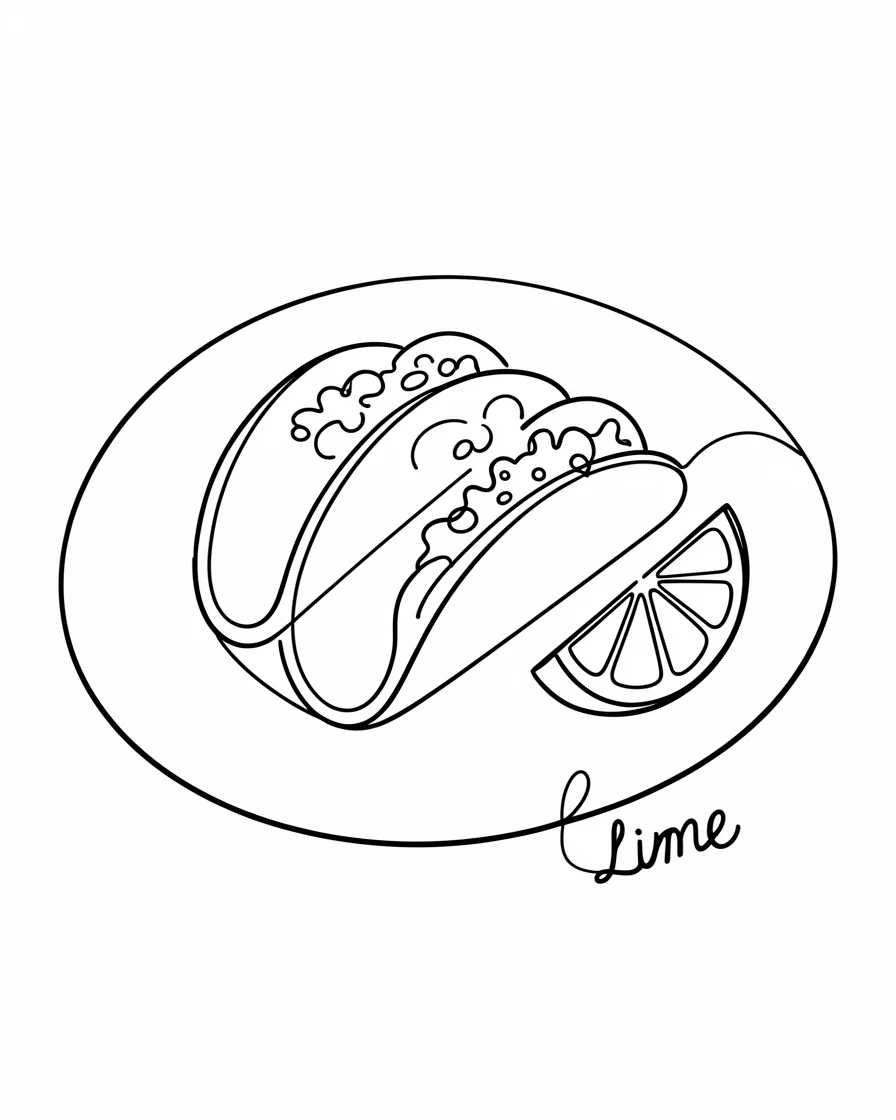 A plate of tacos topped with fresh salsa and a wedge of lime