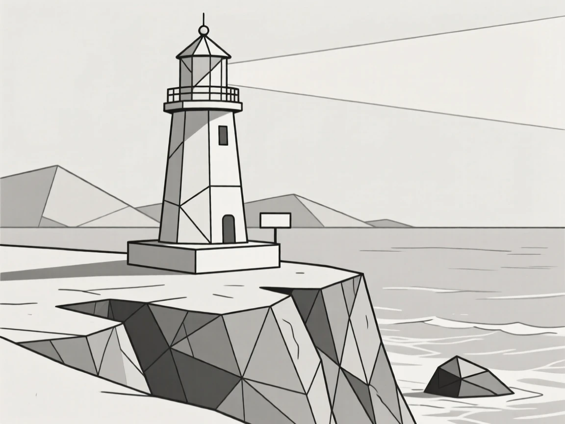 A lighthouse standing on a rugged coastal cliff