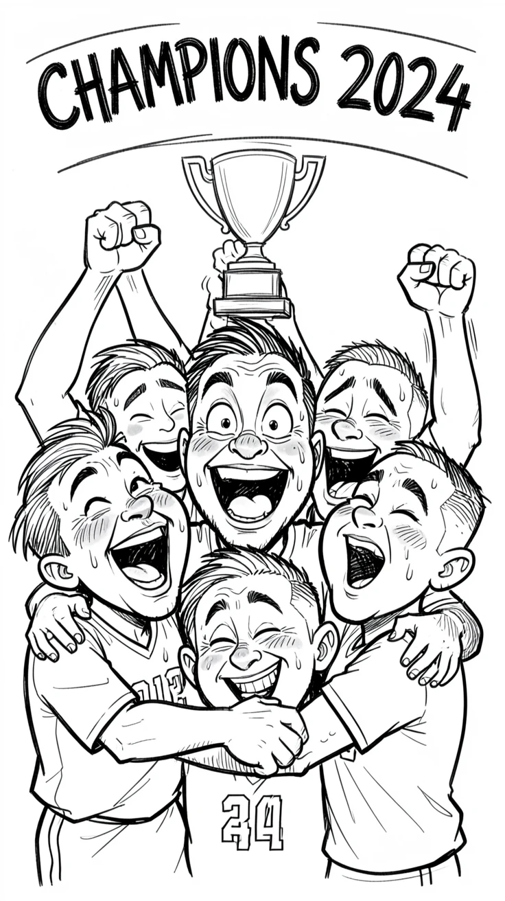 [Inspirational & Emotional Scenes] Touching, uplifting scene of an underdog team celebrating an unexpected championship win, evoking deep emotion