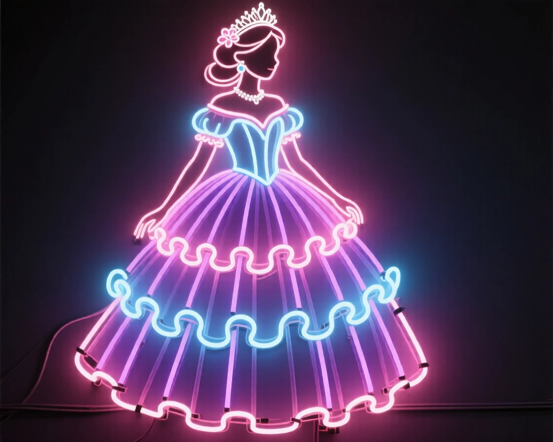 A quinceañera celebration with a young woman in an elaborate gown.