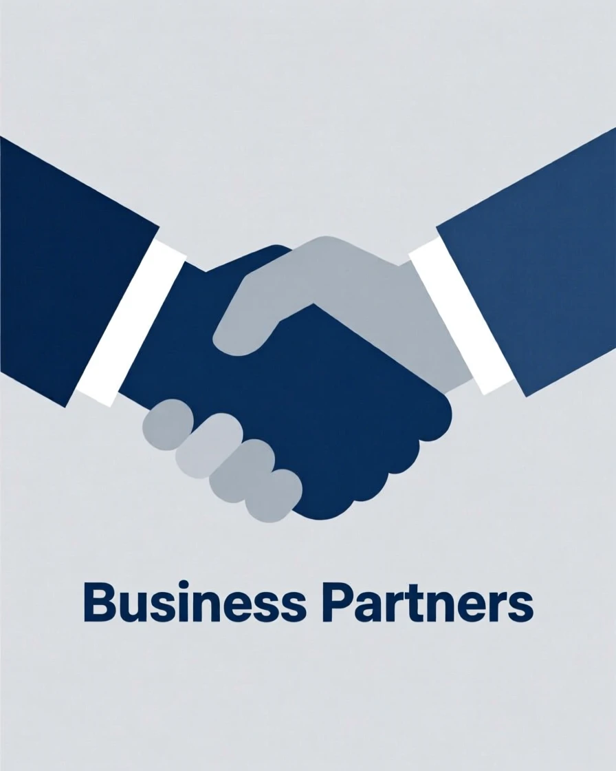 A handshake between two business partners