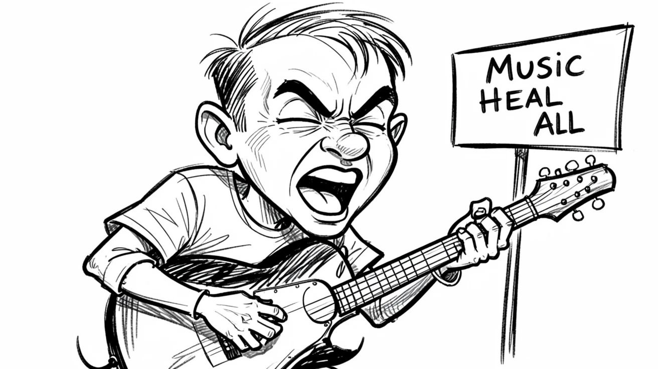 [Inspirational & Emotional Scenes] Touching, uplifting scene of a musician performing passionately despite a physical disability, evoking deep emotion