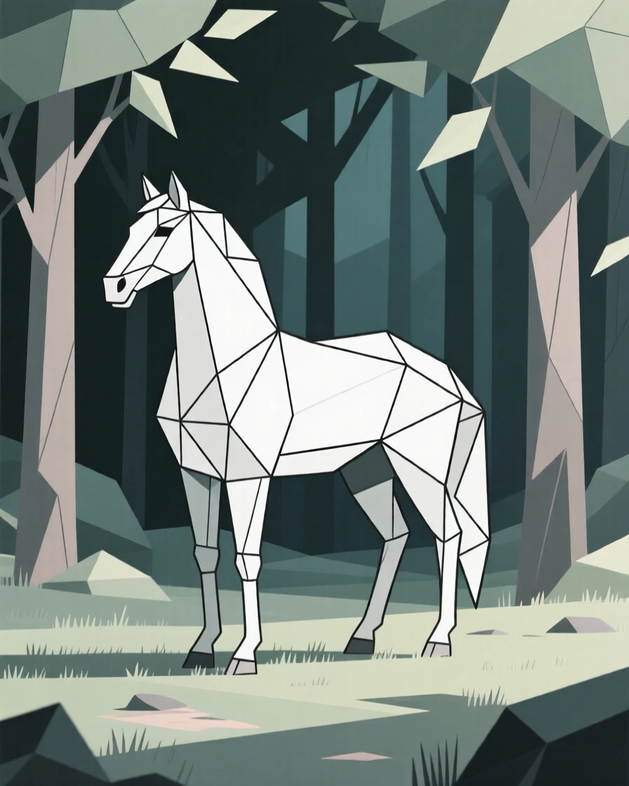 A centaur standing in a mystical forest glade