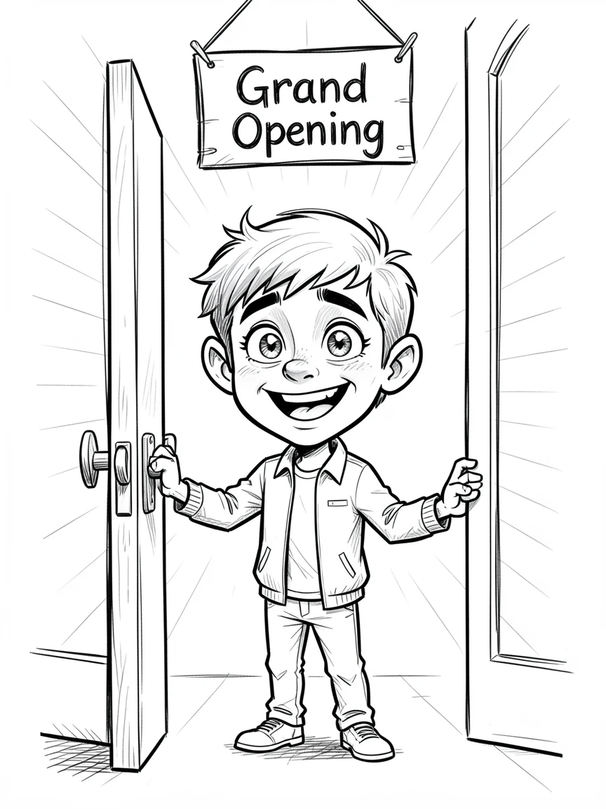 [Inspirational & Emotional Scenes] Touching, uplifting scene of a young entrepreneur opening the doors to their very first shop, evoking deep emotion