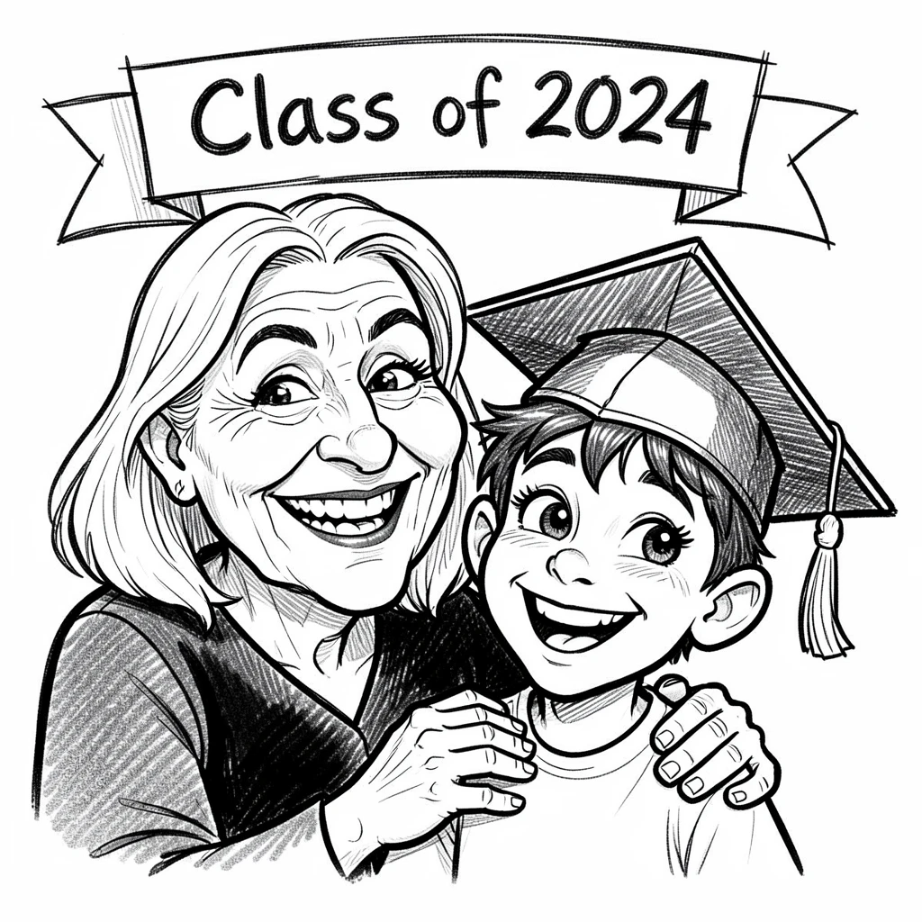 [Inspirational & Emotional Scenes] Touching, uplifting scene of a grandmother watching proudly as her grandchild graduates college, evoking deep emotion