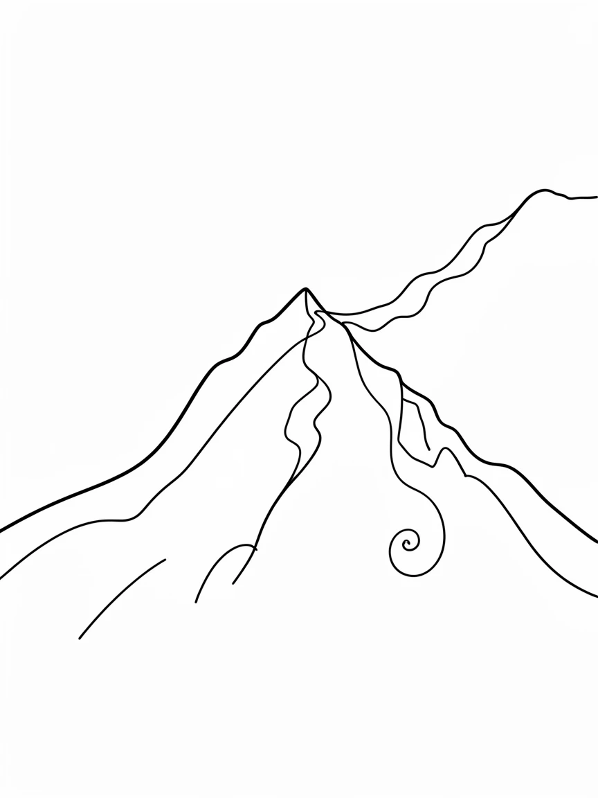 A high alpine ridge trail winding along a steep mountain edge