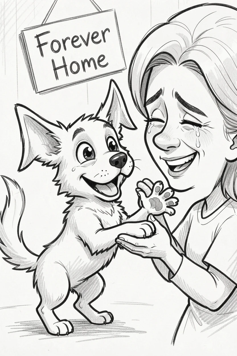 [Inspirational & Emotional Scenes] Touching, uplifting scene of a rescued shelter dog finally finding a loving forever home, evoking deep emotion