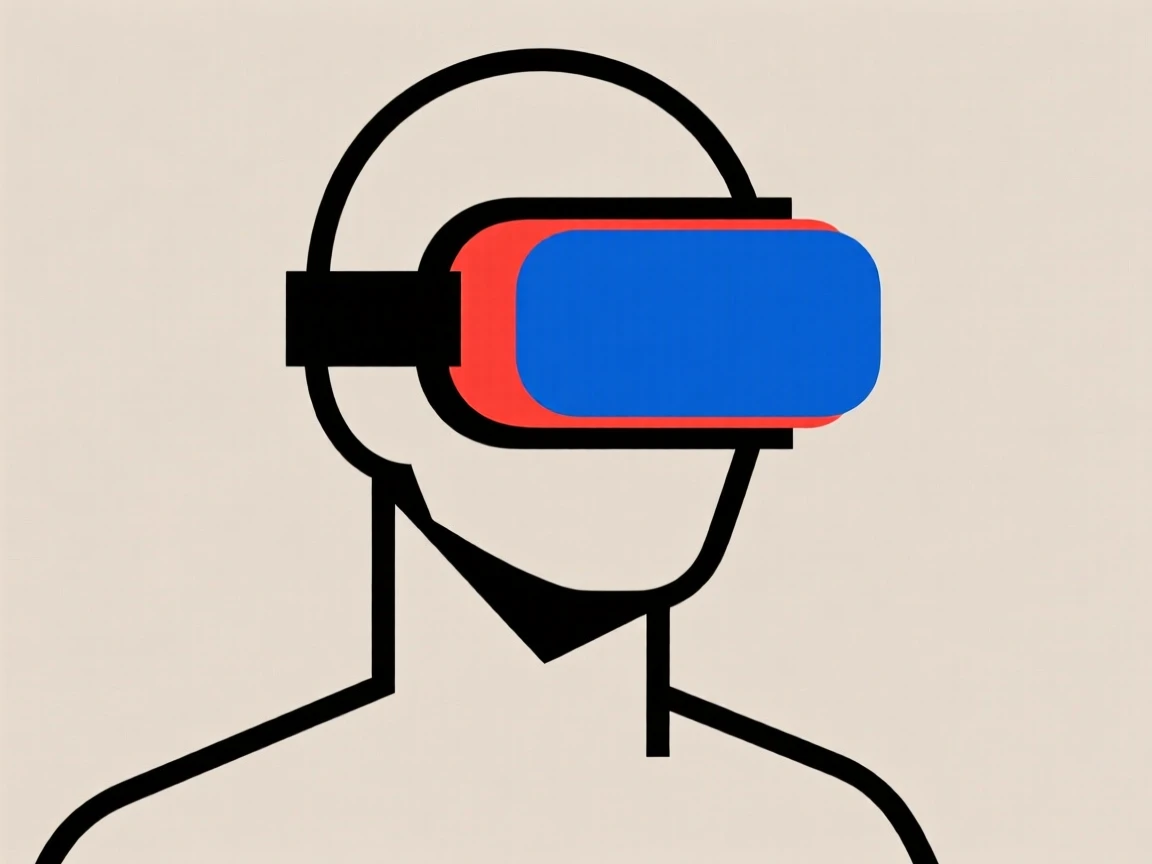 A person wearing a virtual reality headset