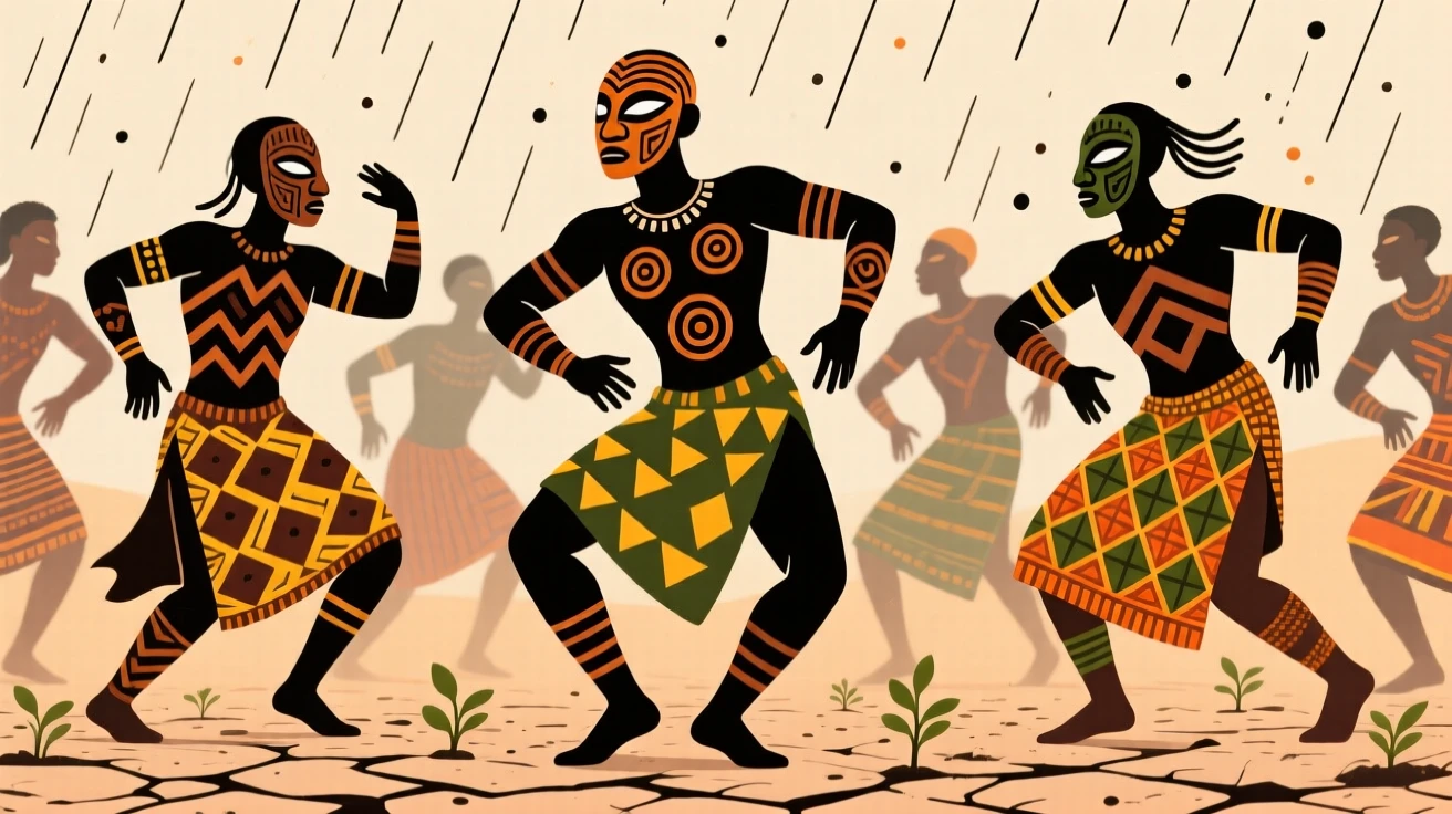 A community dance celebrating the arrival of the rainy season.