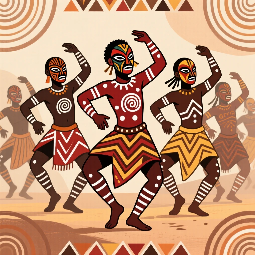 A group of dancers performing in perfect unison.